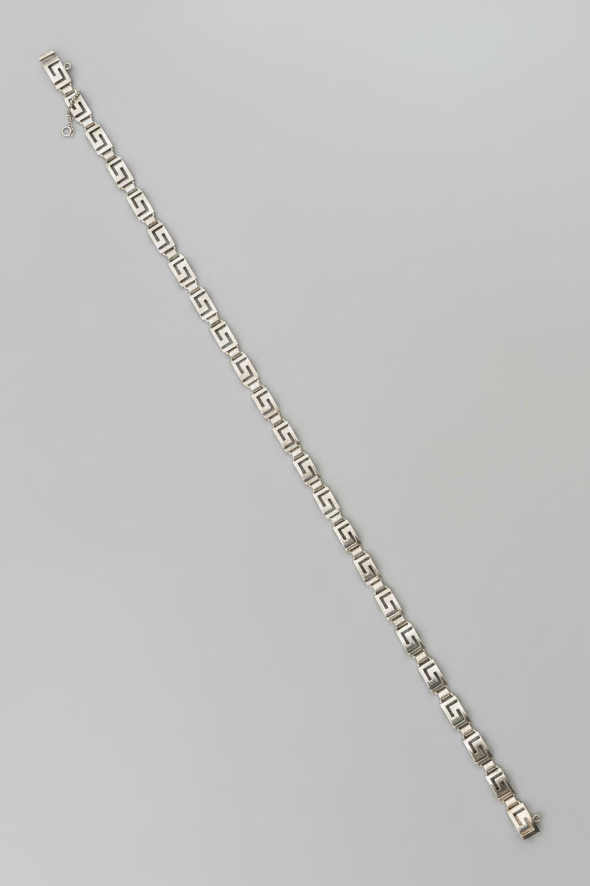 Vintage Taxco Sterling Silver Key Link Necklas