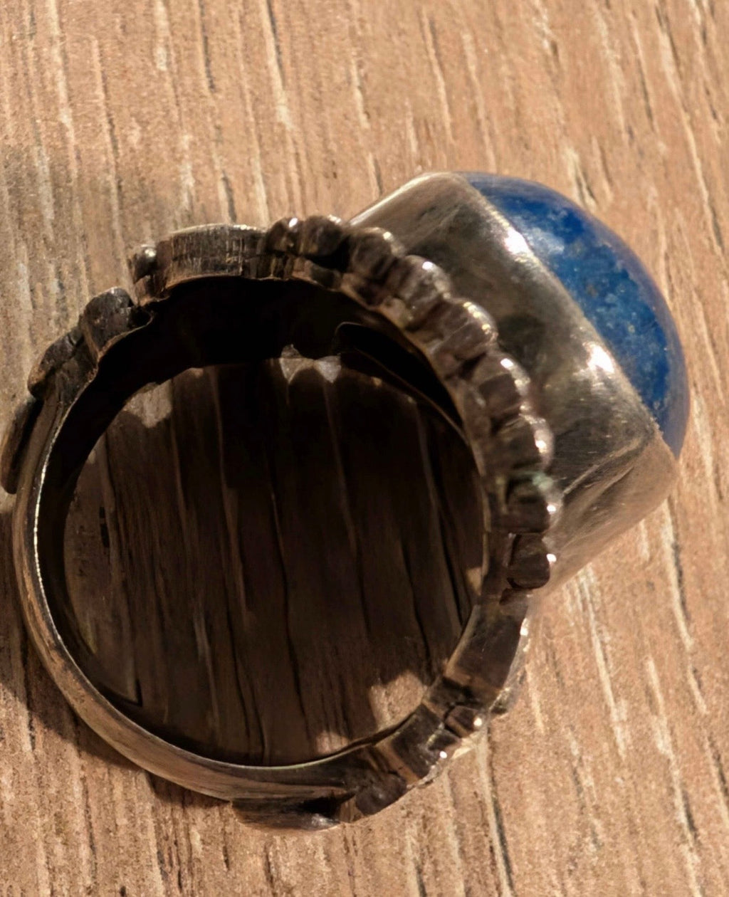 The Kathmandu Guardian | 15g Artisan Lapis & Filigree Sterling Ring