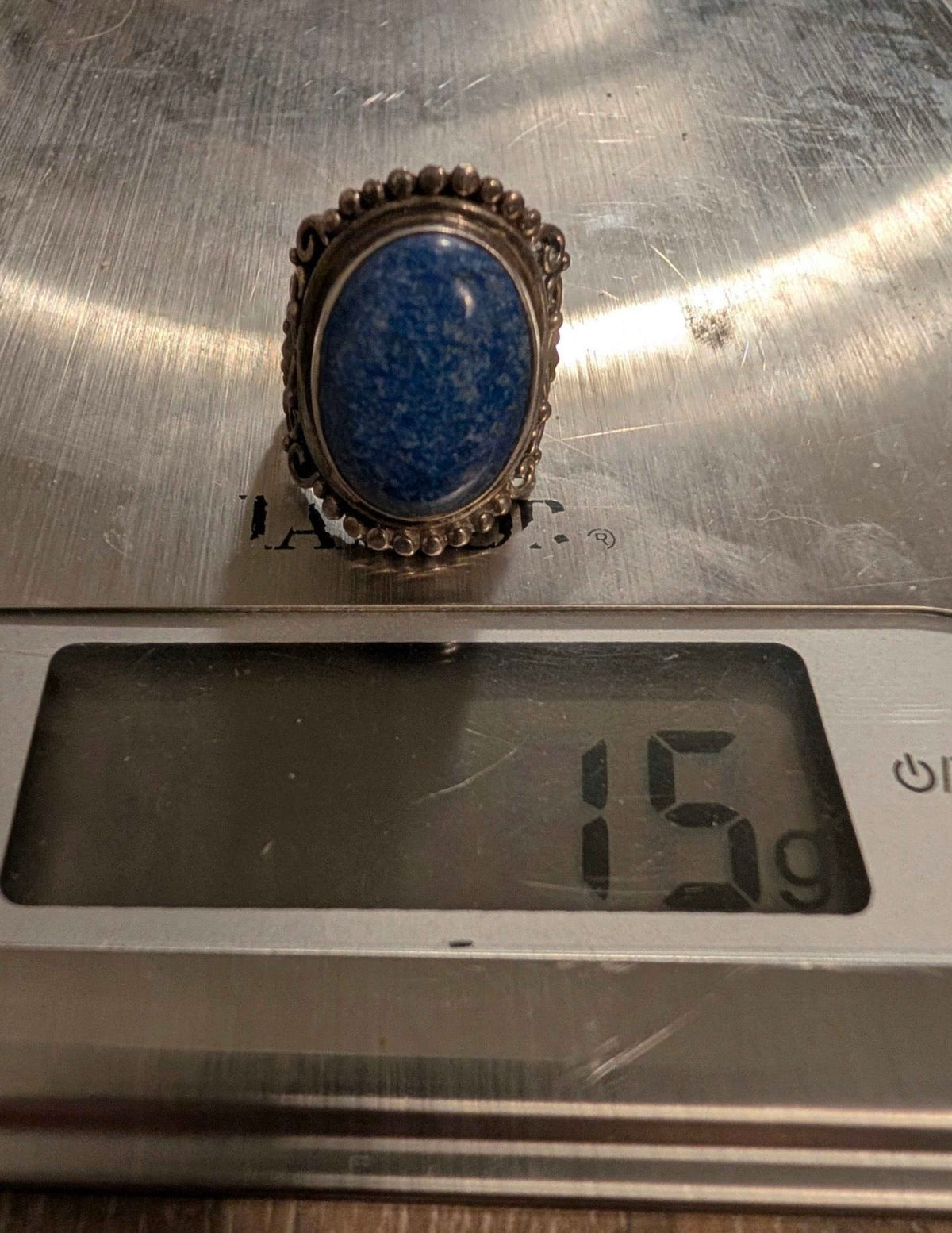 The Kathmandu Guardian | 15g Artisan Lapis & Filigree Sterling Ring