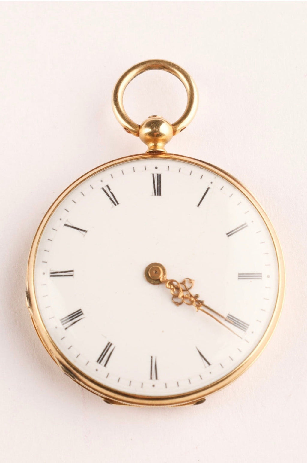 Exquisite 19th Century French Enamel & Diamond Pocket Watch