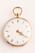 Exquisite 19th Century French Enamel & Diamond Pocket Watch