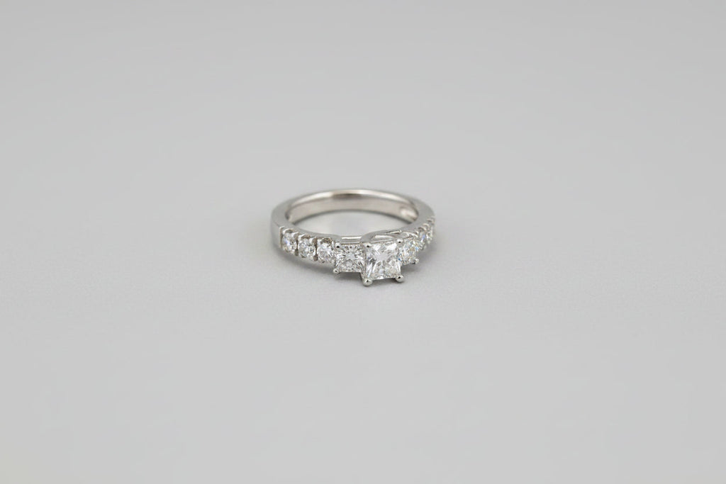 Celebration Grand 9-Diamond Ring | 1.28 TCW | Ideal Cut | Size 5