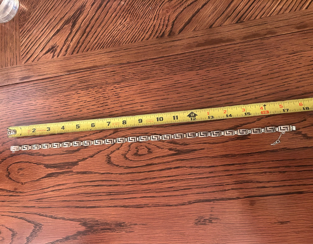 Vintage Taxco Sterling Silver Key Link Necklas