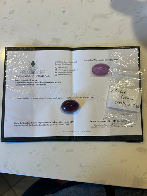 67 Carat Amethyst Gemstone