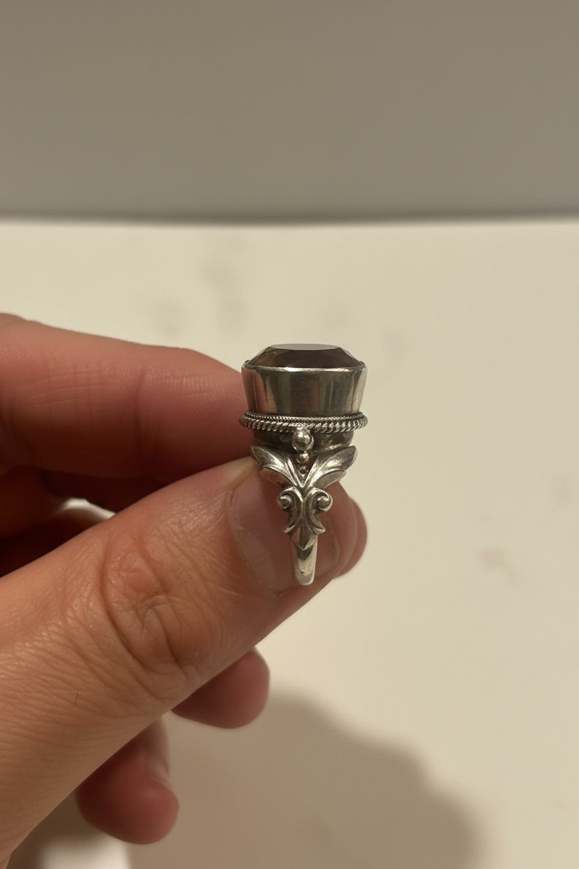 The Golden Sovereign | Heavy Gauge Citrine & Sterling Ring