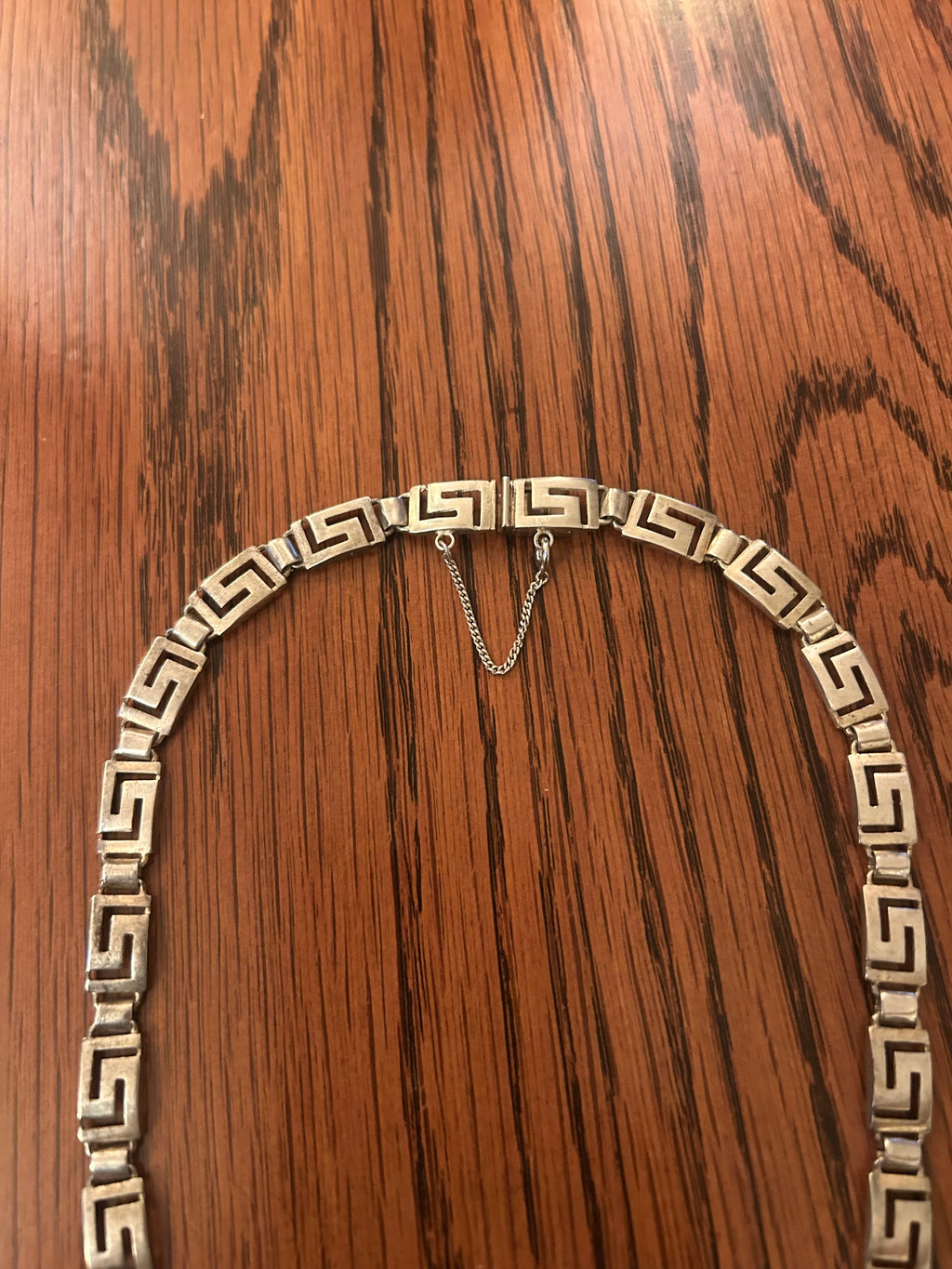 Vintage Taxco Sterling Silver Key Link Necklas